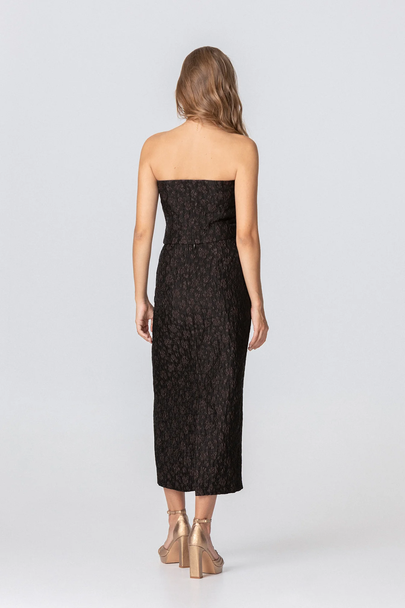 FALDA MIDI RECTA FLORES - Imagen 9