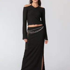 FALDA MIDI LUREX