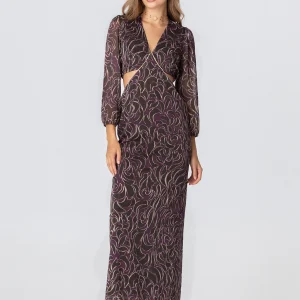 VESTIDO MIDI CUT OUT INES