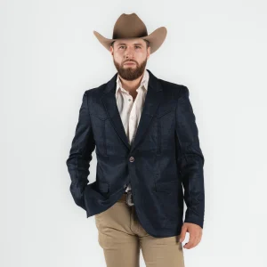 Saco Vaquero McAllen Yucateco Navy Caballero