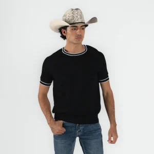 Playera Cuadra Negro Caballero