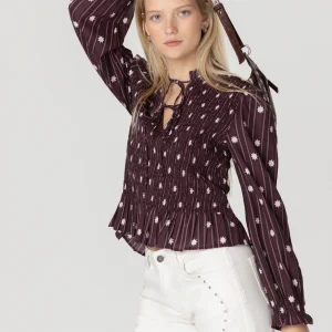 TOP ESTAMPADO FRUNCES