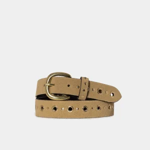 CINTURON PIEL EYELETS